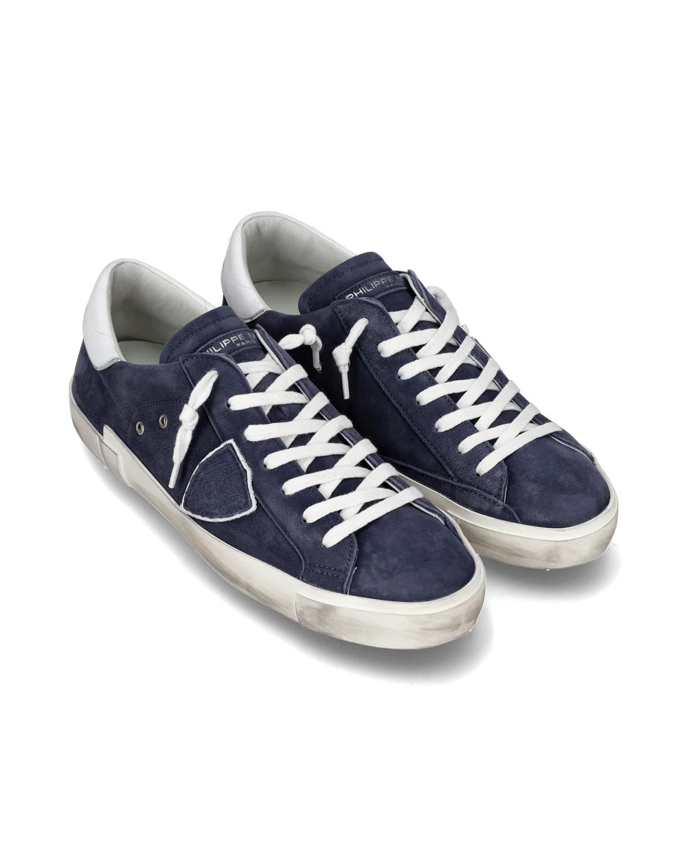 Phillpe Model Men’s low top Prsx tennis Sneakers, Blue