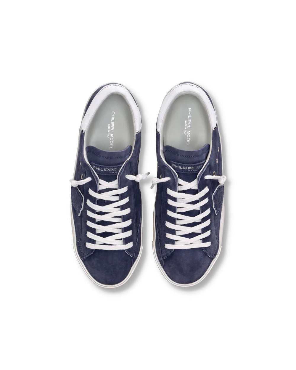 Phillpe Model Men’s low top Prsx tennis Sneakers, Blue
